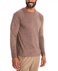 Brown Heather Long-Sleeve T-Shirt T4238