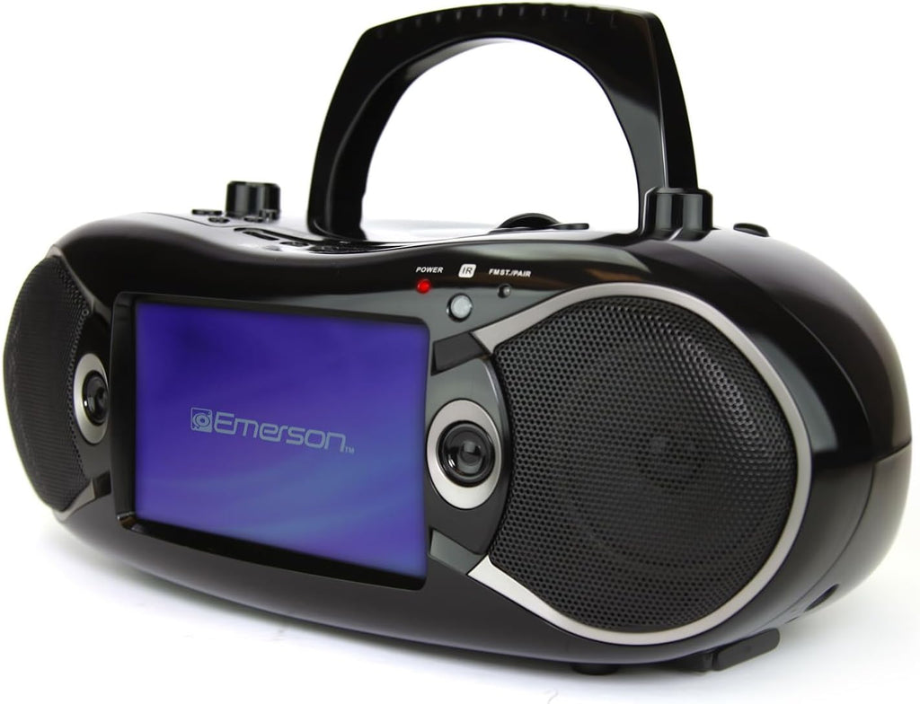 Black 7" Bluetooth DVD Boombox with AM/FM Radio L410123