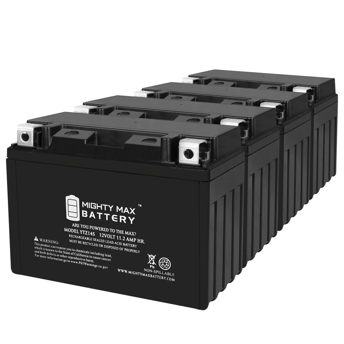 12 Volt 11.2 AH Rechargeable SLA AGM Motorcycle Battery A554