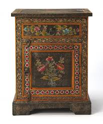 Tall Hand Painted Cabinet Z977