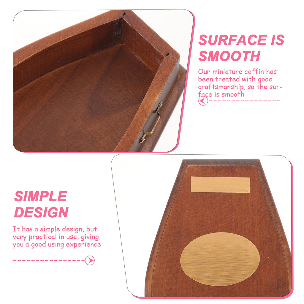 Miniature Doll House Furniture Coffin Ornament P620136