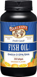 Omega 3 Fish Oil 600mg EPA DHA Softgels Orange 250 Count Y7476