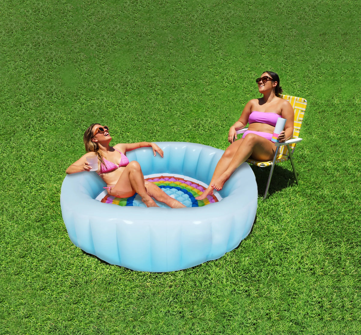 Blue Round Inflatable Swimming Pool L6991