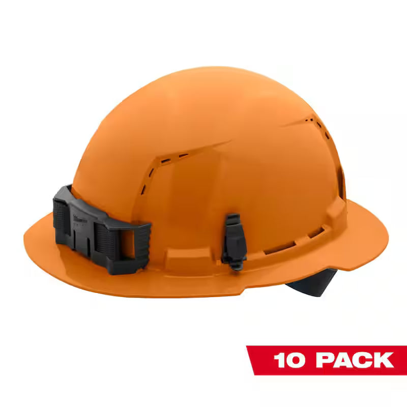 Orange Type 1 Class C Vented Hard Hat 10-Pack Y1634