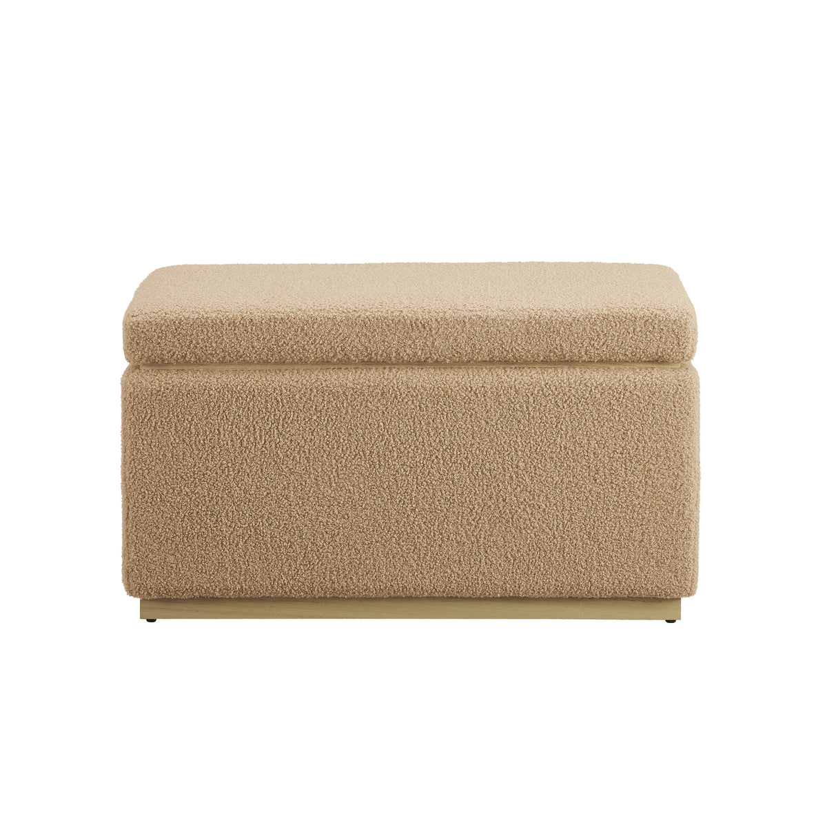 Tan Rectangle Storage Ottoman R3217