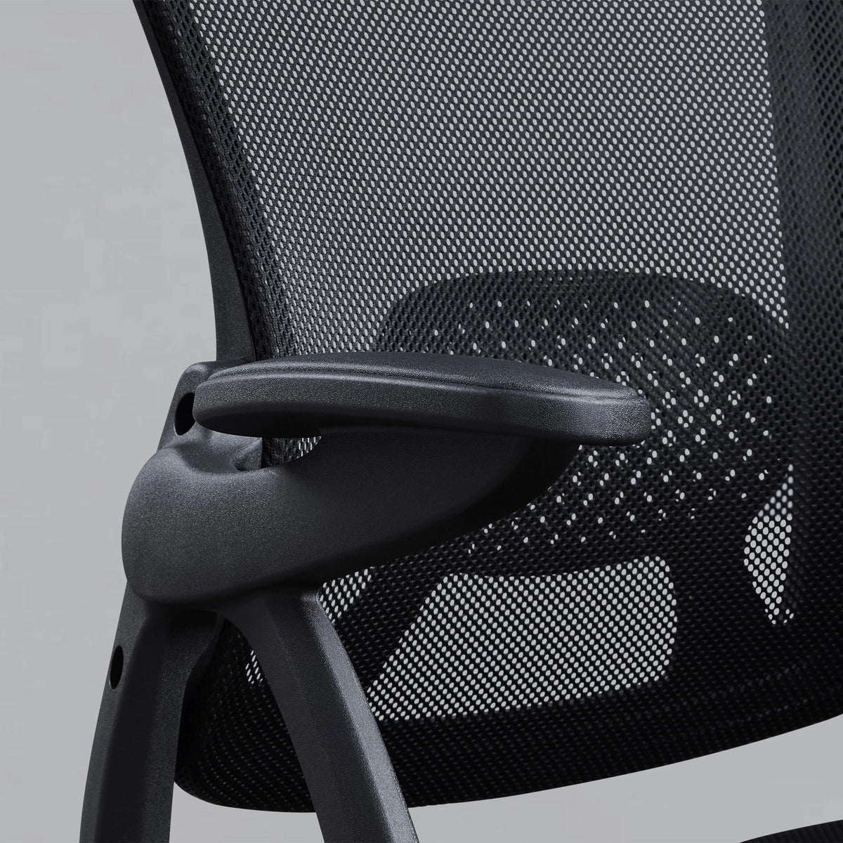 Black Fabric Ergonomic Office Chair with Adjustable Headrest R65079