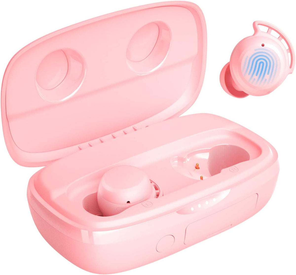 Wireless Earbuds Bluetooth 5.2 IPX8 Waterproof in-Ear with Mic White Pack of 2 A35483