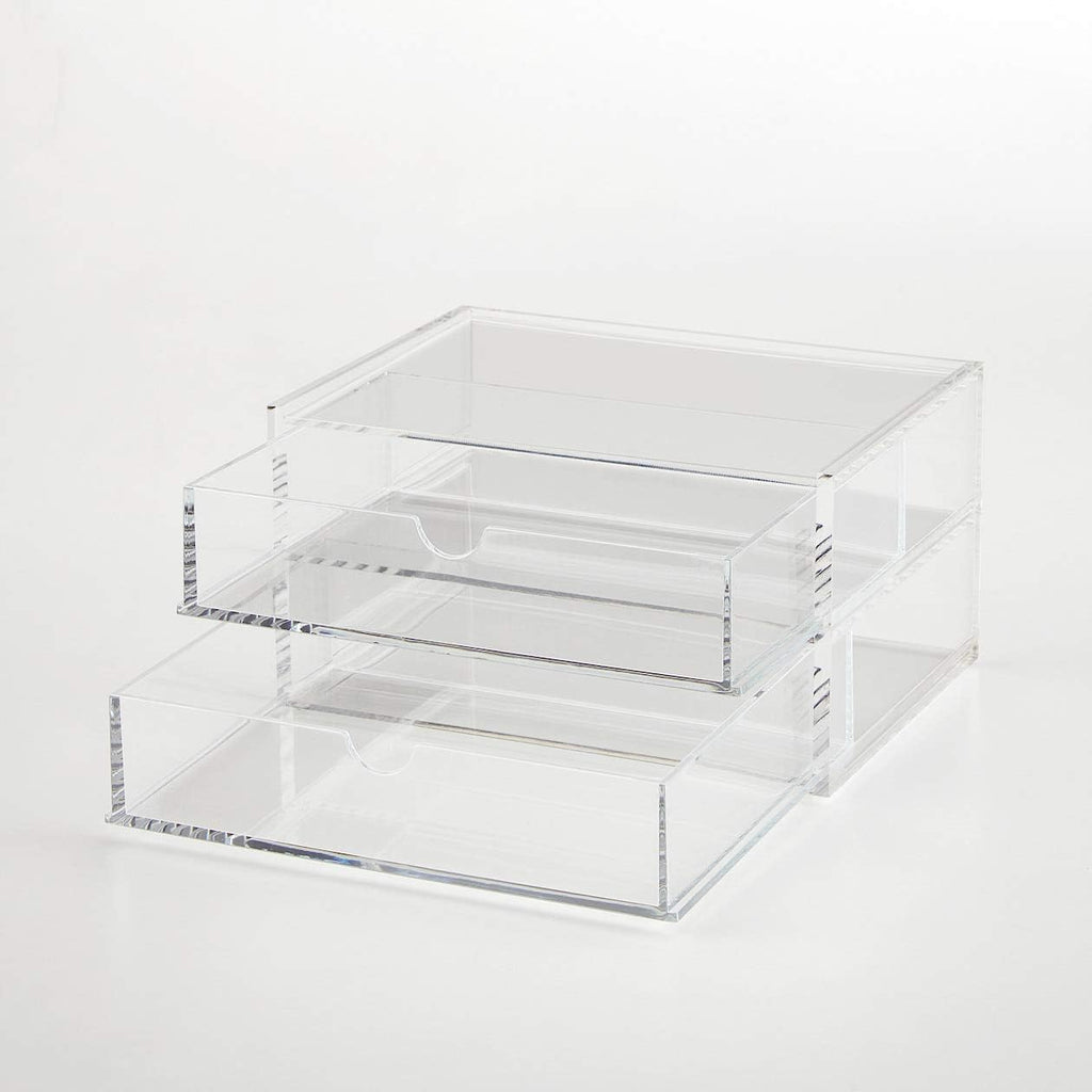 Acrylic Case 2 Drawers Small Pack of 2 V934