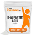 D-Aspartic Acid Powder Unflavored 3000mg 500 Grams P60130