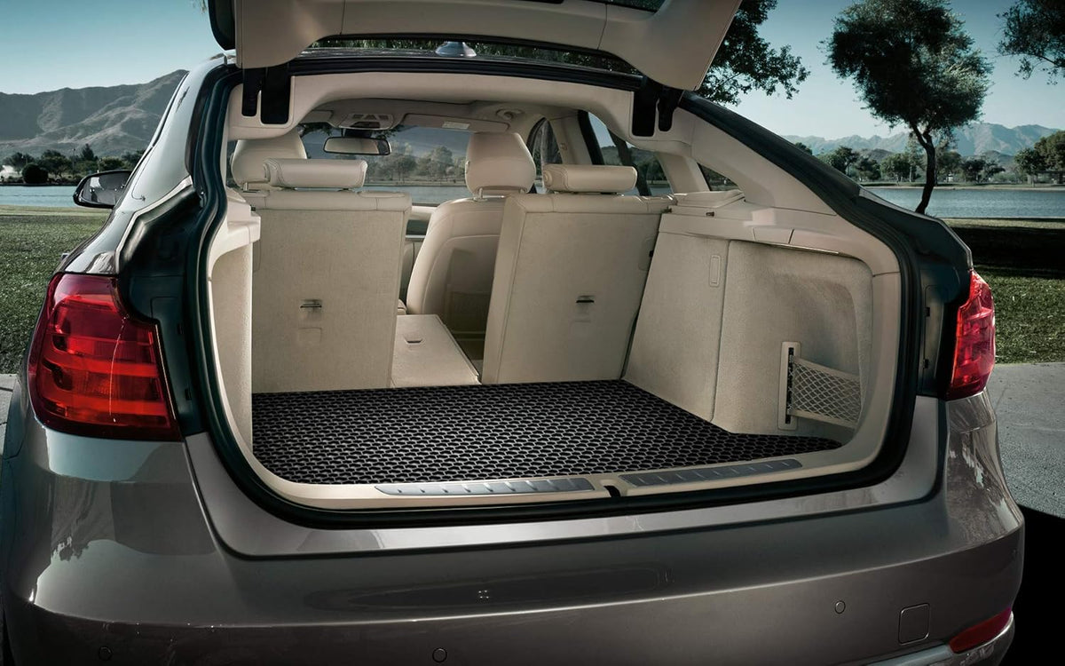 All Weather Heavy Duty Black Rubber Cargo Trunk Mats X441970