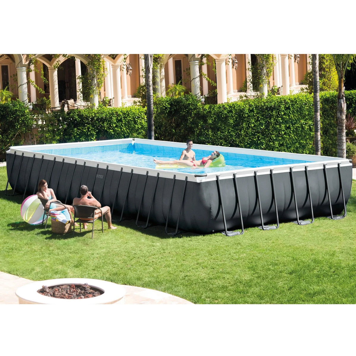 32ft x 16ft x 52in Rectangular Pool Set with Maintenance Kit W651219