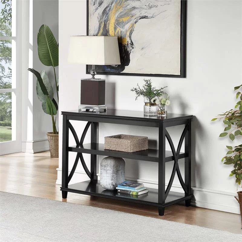 Black Wood Console Table Z996