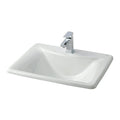 White Drop-In Basin Sink E5696
