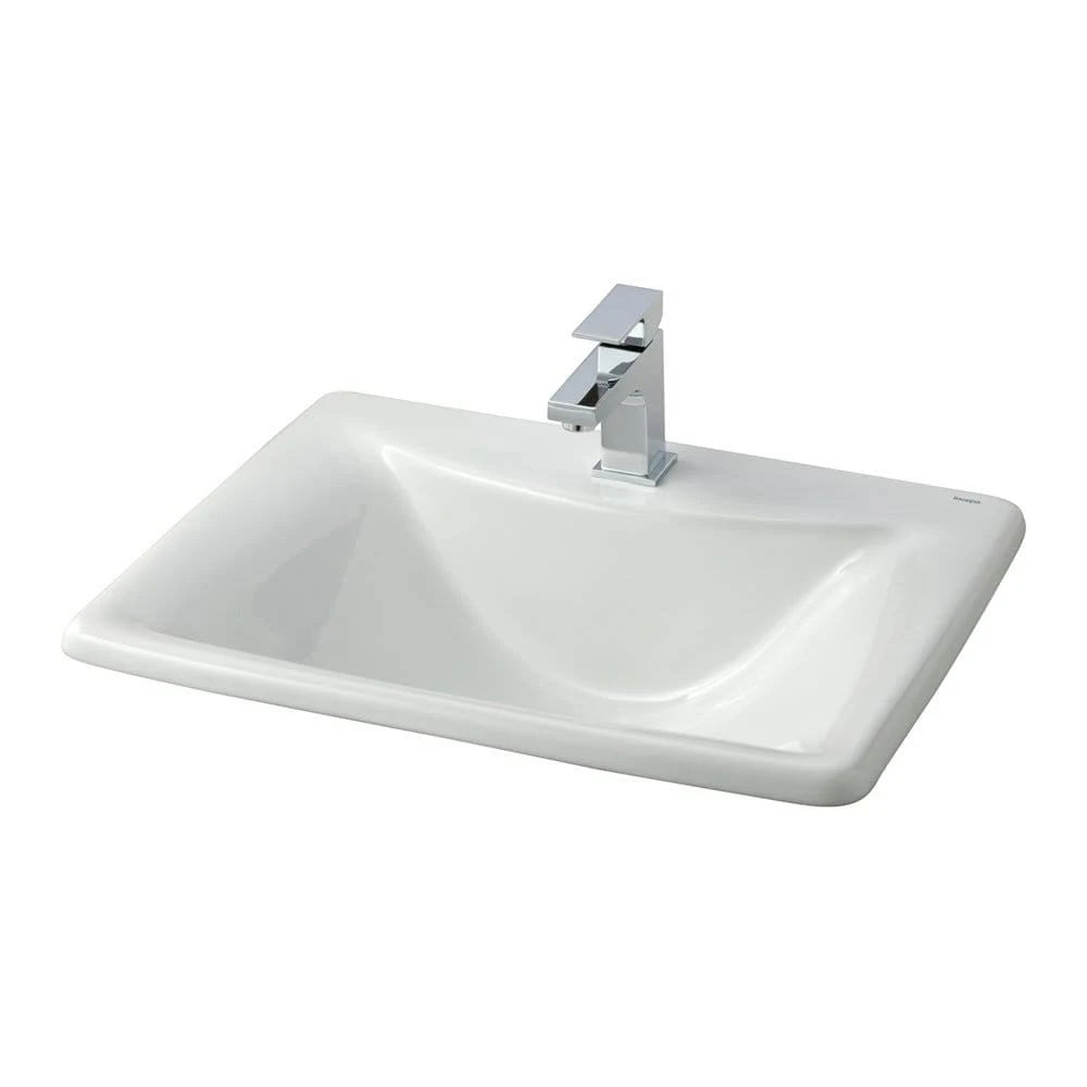 White Drop-In Basin Sink E5696