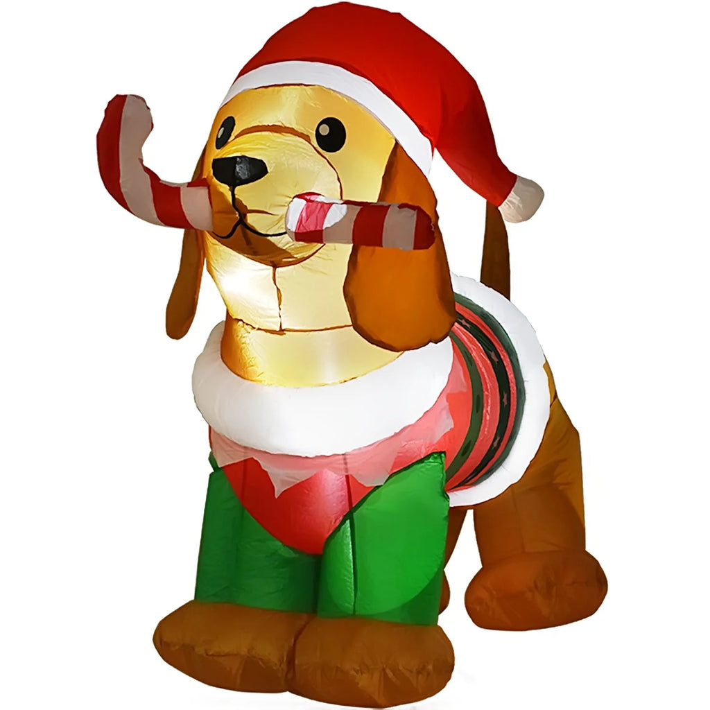 5ft Inflatable Dog with Led Lights F44048
