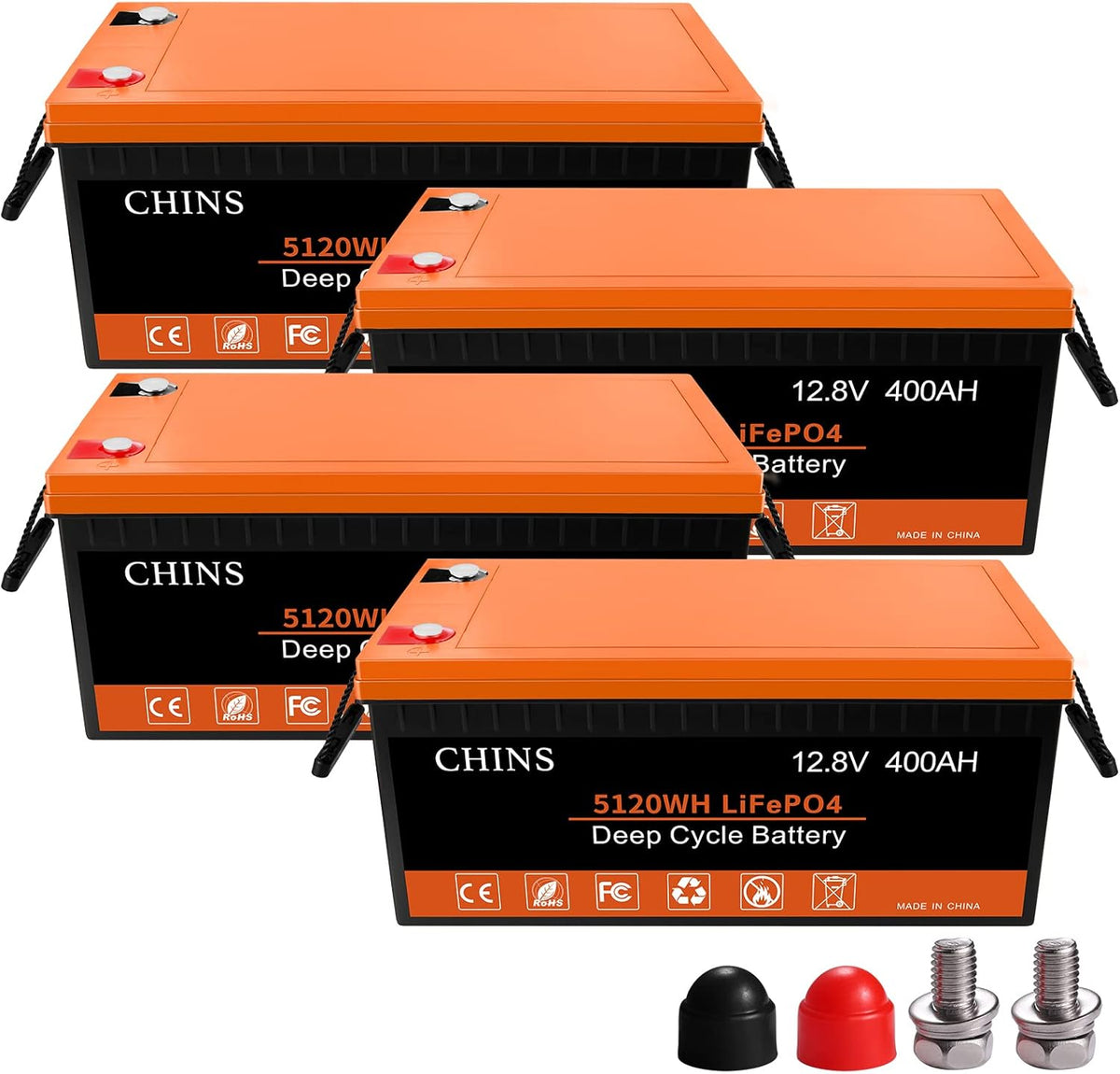 12V 100AH LiFePO4 Lithium Battery with Built-in 100A BMS B320