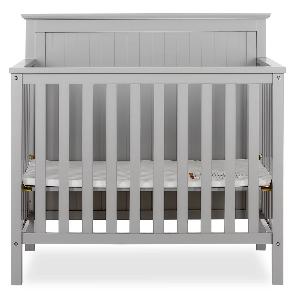 Pebble Grey 4-in-1 Convertible Mini Crib C6417