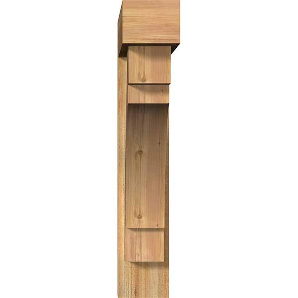 Rough Sawn Western Red Cedar Bracket with Offset Brace A257