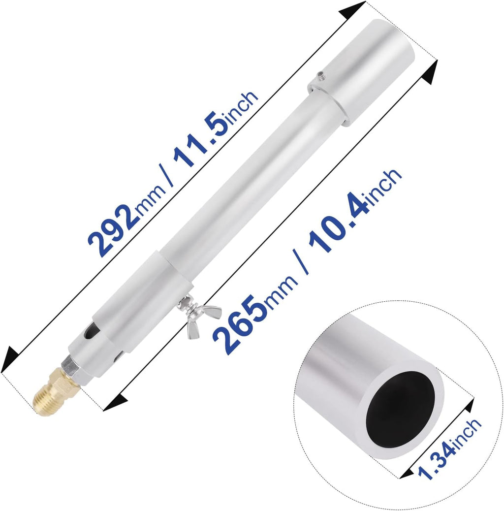 Stainless Steel Burner, 135,000 BTU, Brass Gas Fitting, Adjustable Flame, Pack of 2 Z9674