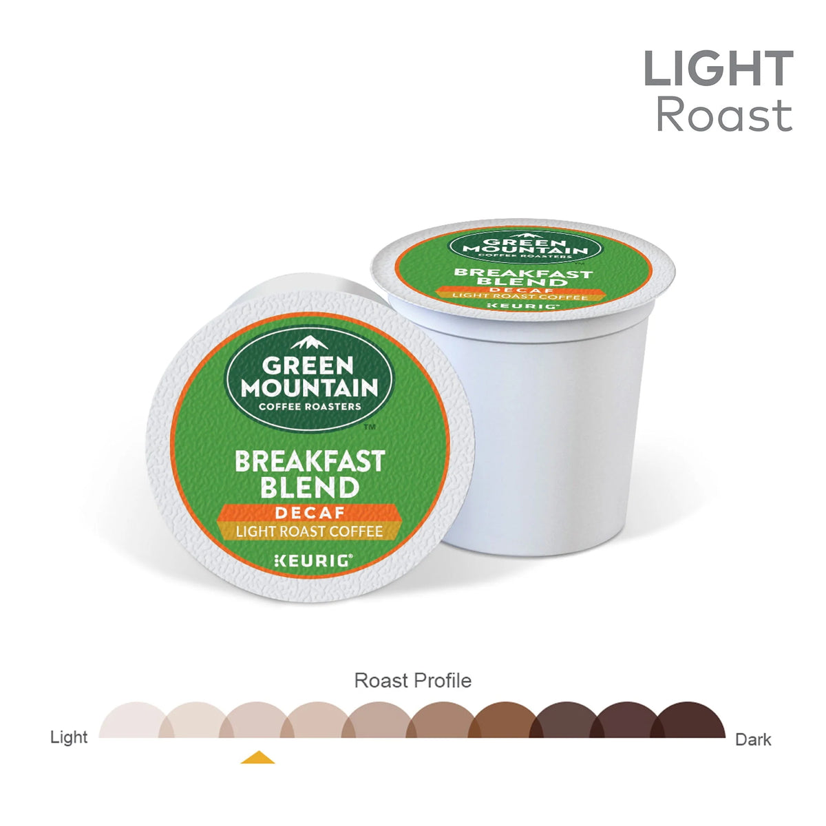 Light Roast Decaf Coffee K-Cup Pods 48 Count O8403