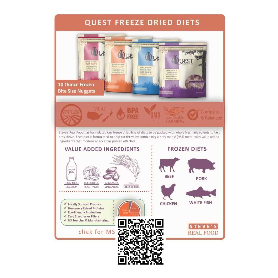 Freeze-Dried Cat Food Nuggets P95551