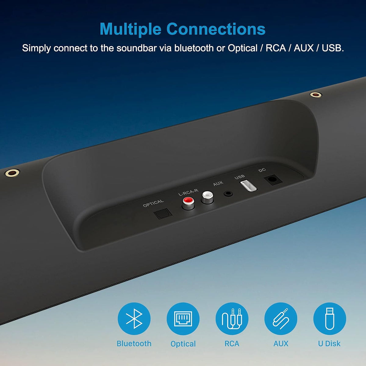 Wired and Wireless Bluetooth Sound Bar S188163