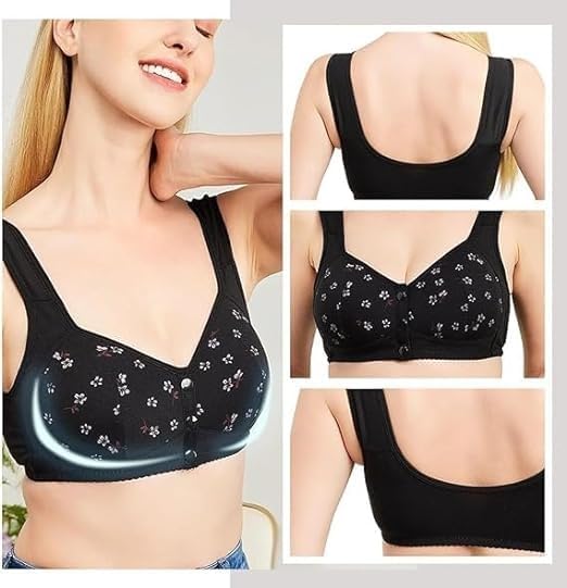 2 Pack Front Closure Wireless Lace Bra E306903