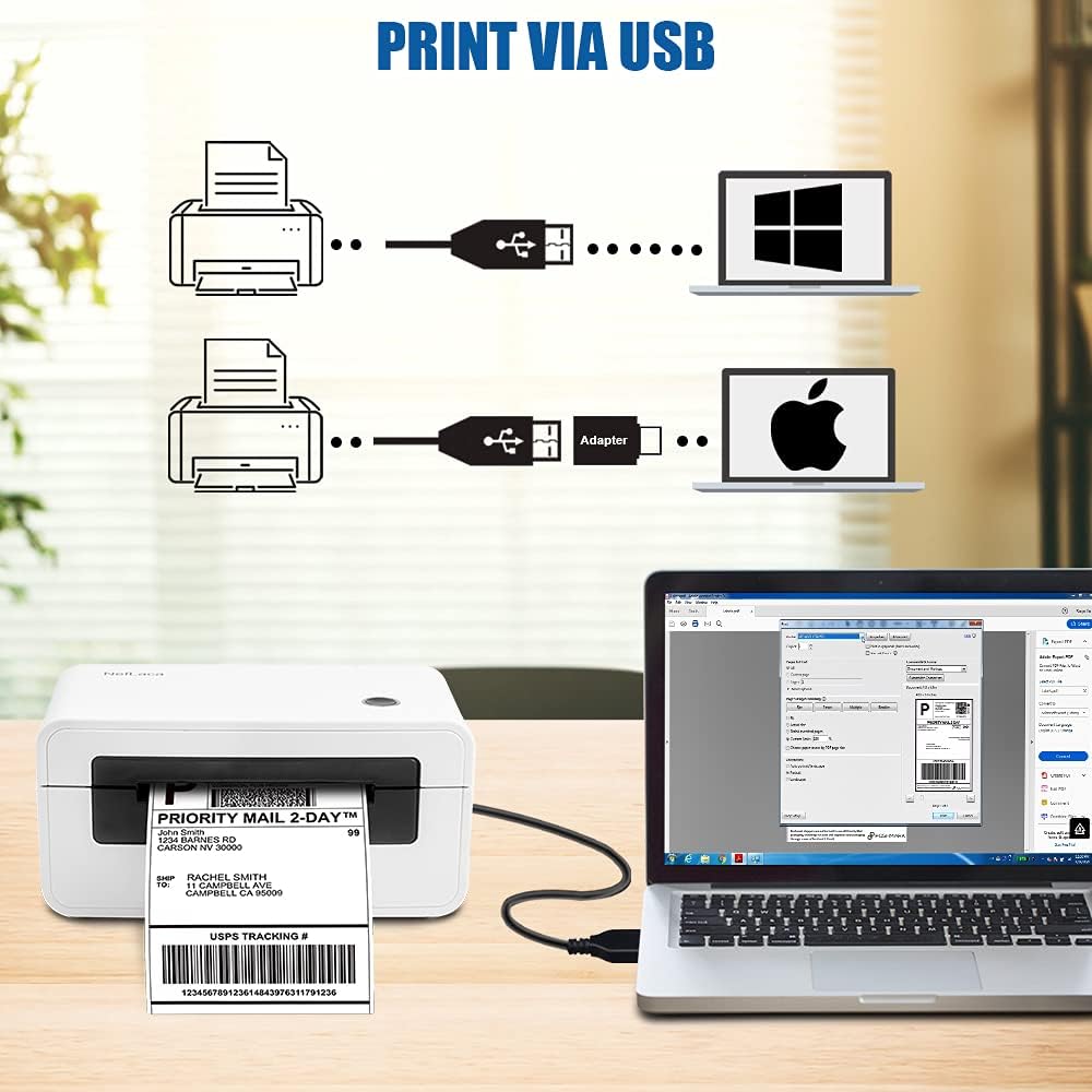 Bluetooth Thermal Label Printer 4x6 A734
