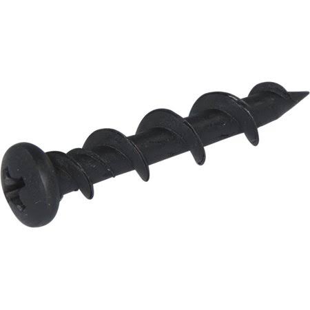 Black 1/4 x 1 1/4 Phillips Pan Light Duty Anchors D661643
