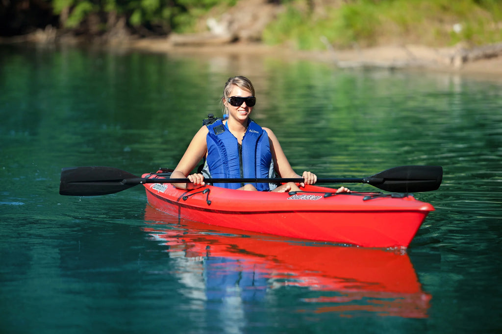 Red 12' Sit-On Recreational Kayak O280922