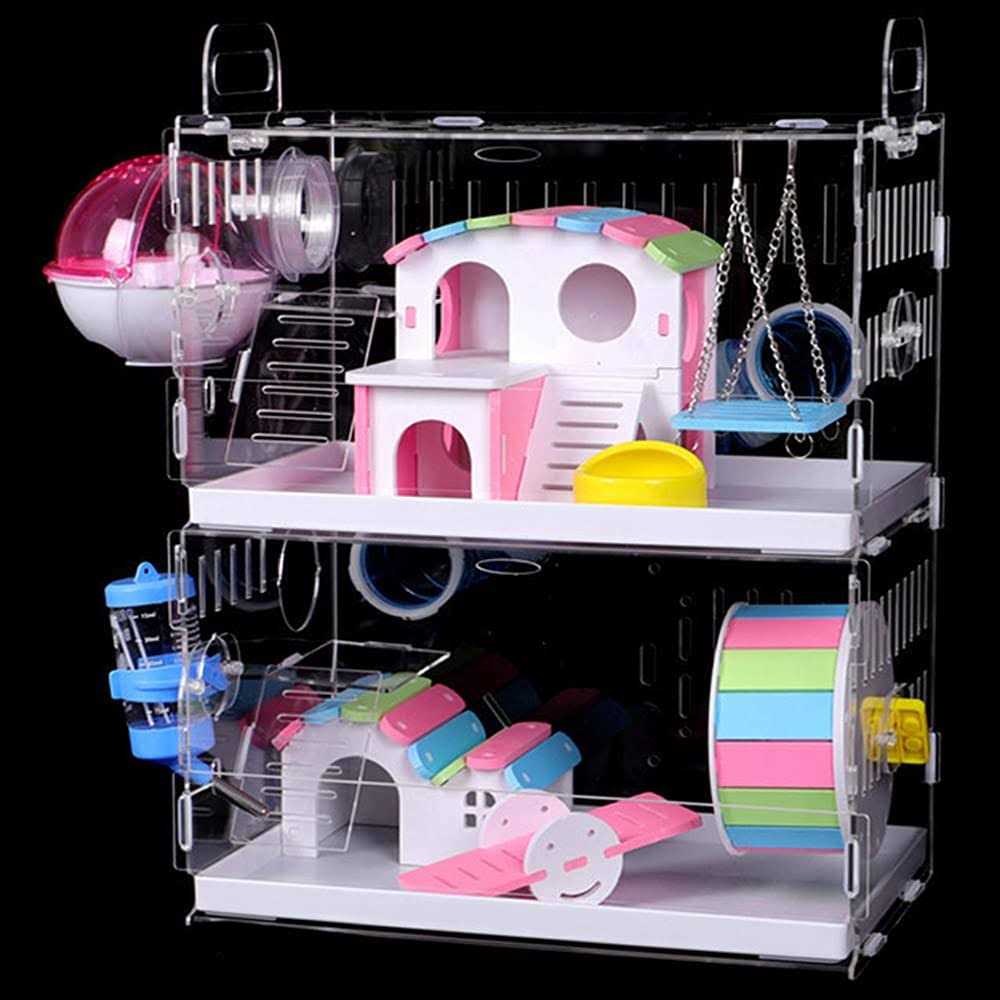 Large Hamster Cage with Crossover Tubes Tunnels A142304