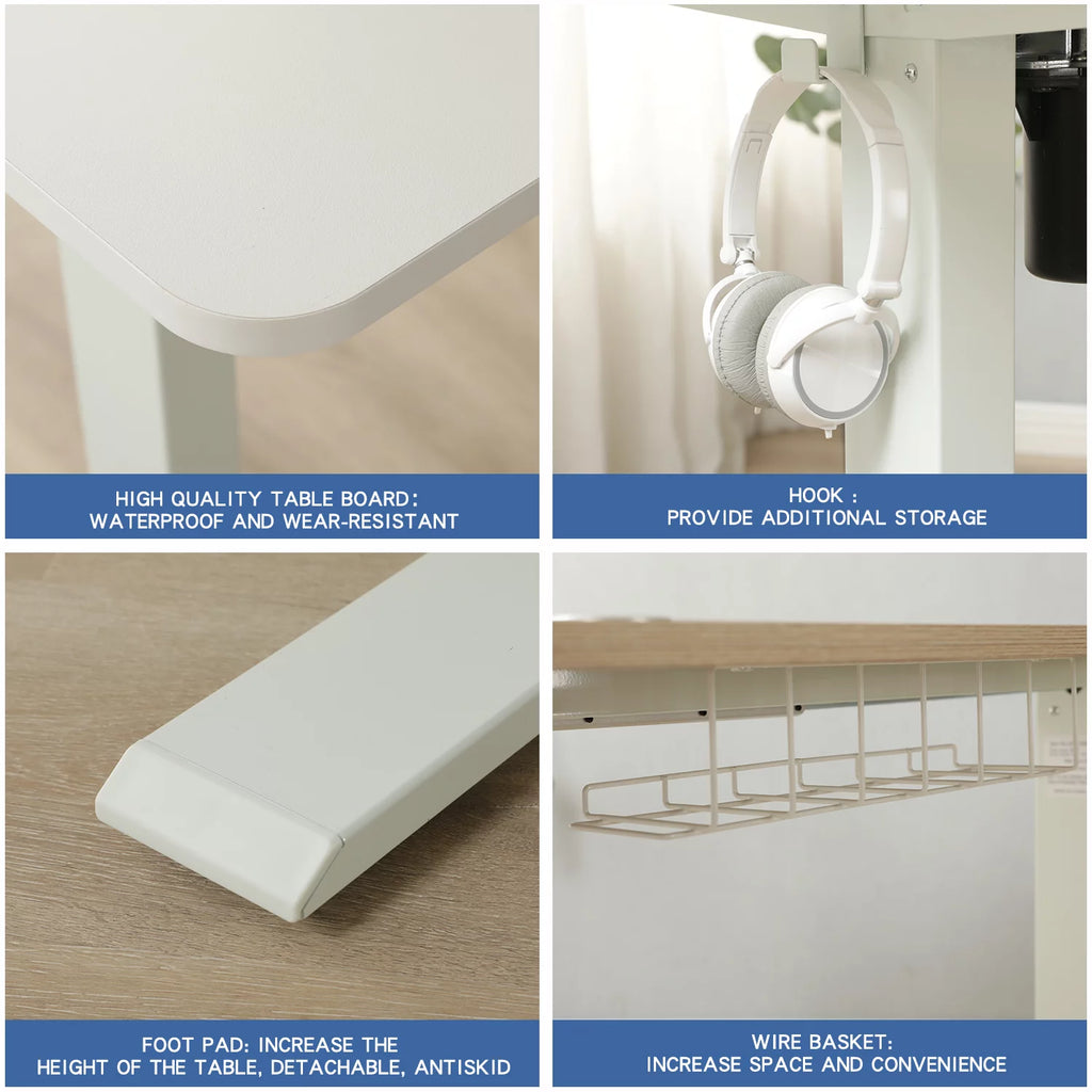 63x30 Inches Electric Height Adjustable Standing Desk U430