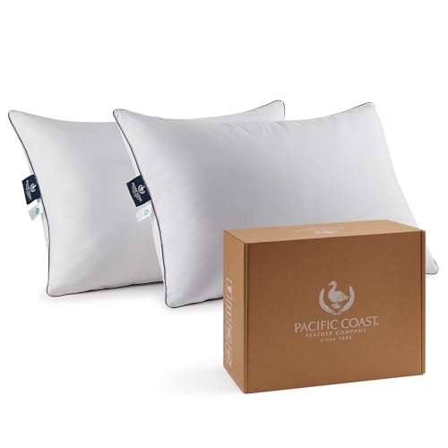 King Size 2 Pack Feather and Down Pillows J2661
