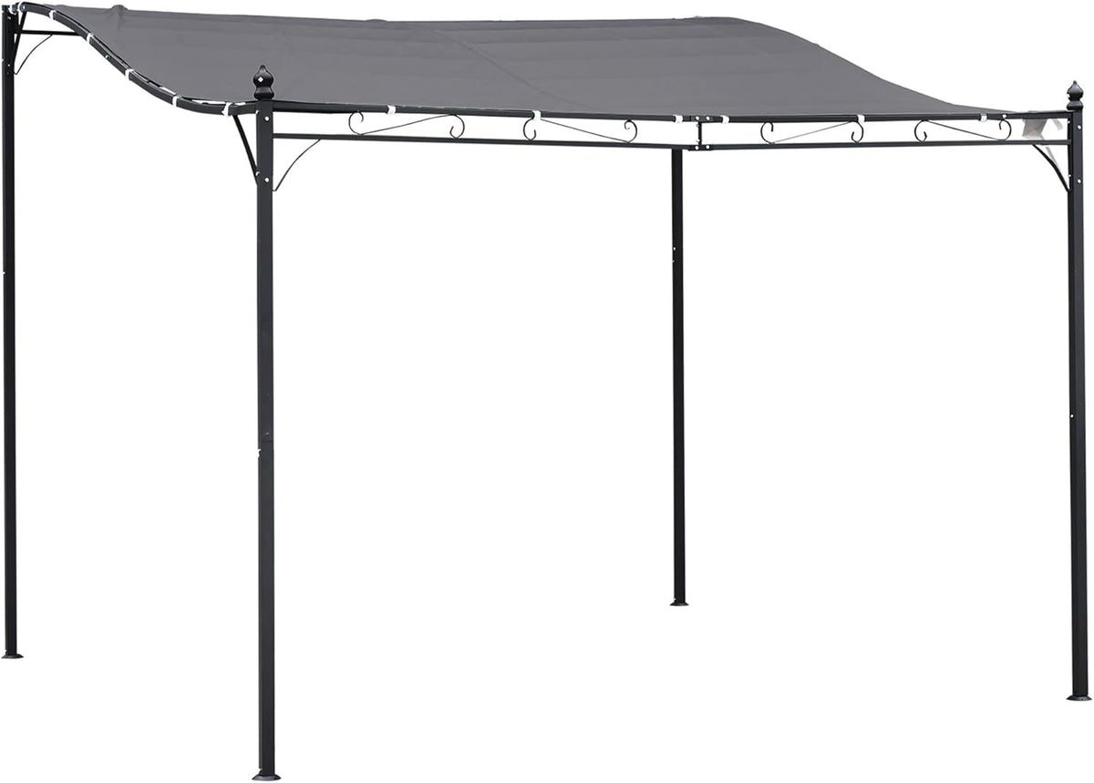 10' x 10' Steel Outdoor Pergola Gazebo Patio Canopy White O42555