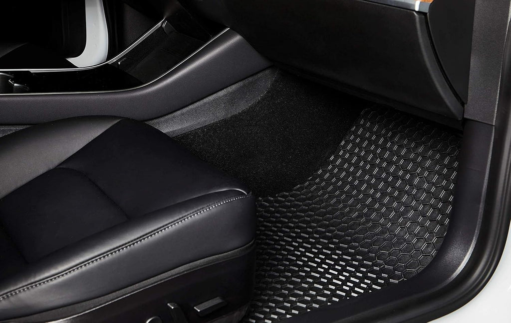All Weather Heavy Duty Black Rubber Cargo Trunk Mats X441970