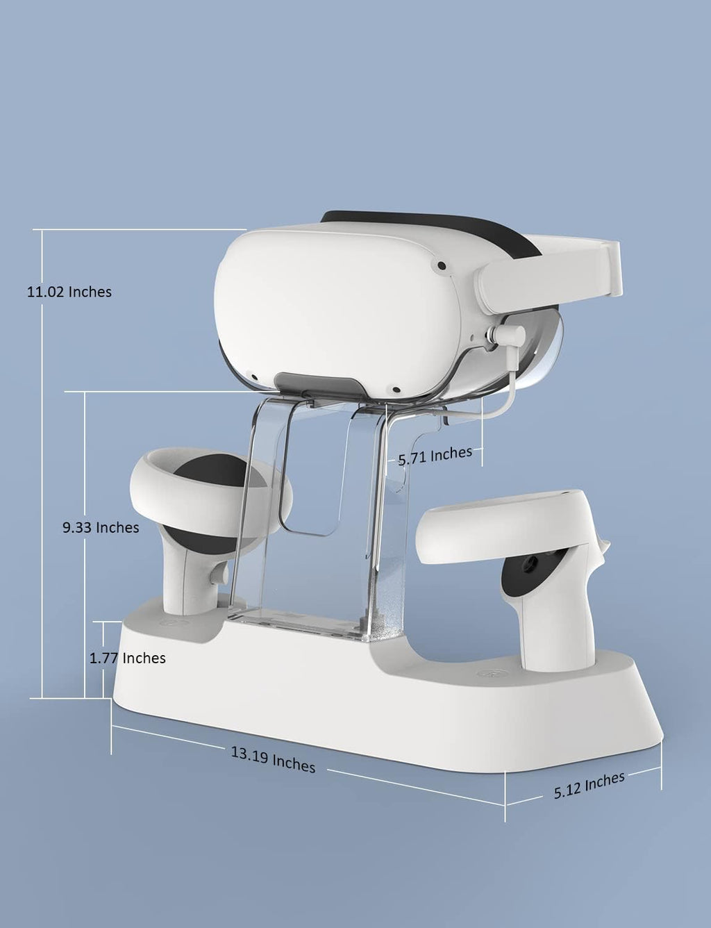 Charging Dock with LED Light, Headset Display Stand and Controller Mount A915906