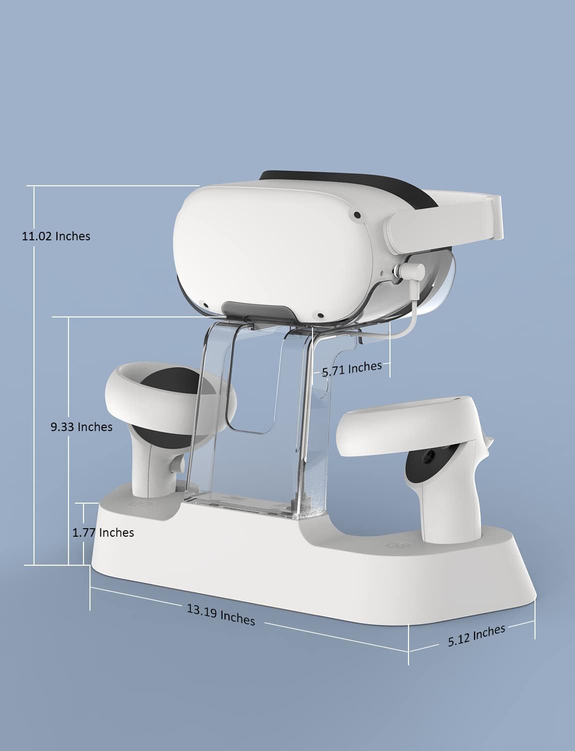 Charging Dock with LED Light, Headset Display Stand and Controller Mount A915906