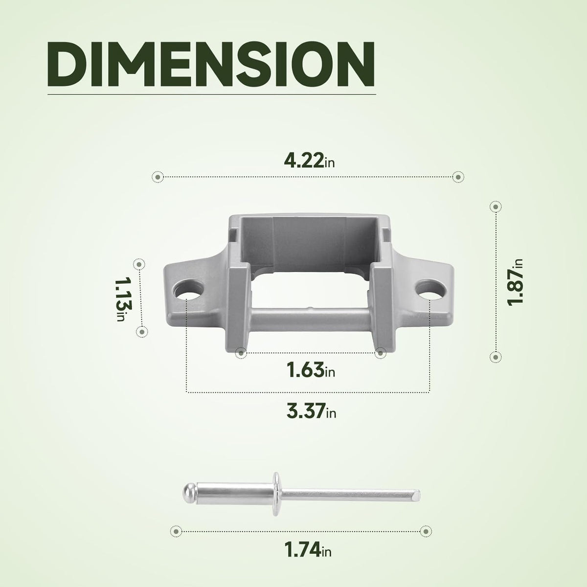 Die-cast Awning Foot Replacement Kit V5873