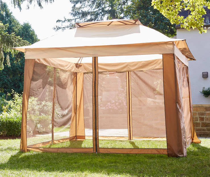 Pop Up Canopy Tent with Netting Vented Roof E523553