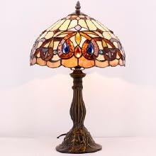 Tiffany Style Stained Glass Table Lamp 12X12X18 Inches L57881