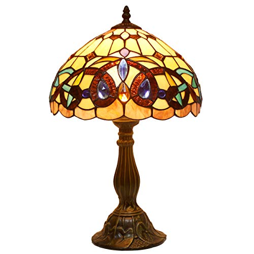 Tiffany Style Stained Glass Table Lamp 12X12X18 Inches L57881