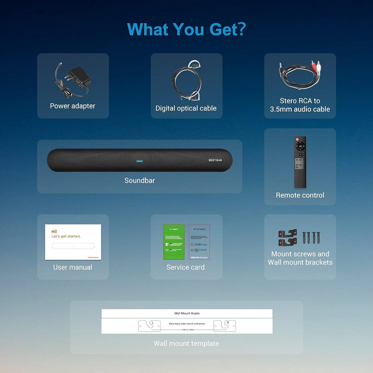 Wired and Wireless Bluetooth Sound Bar S188163