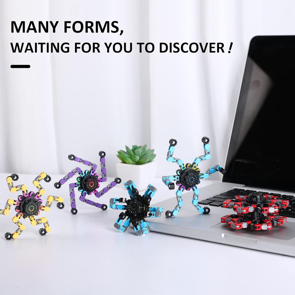 Transformable Fingertip Spinner Fidget Toy Pack of 2 L20710