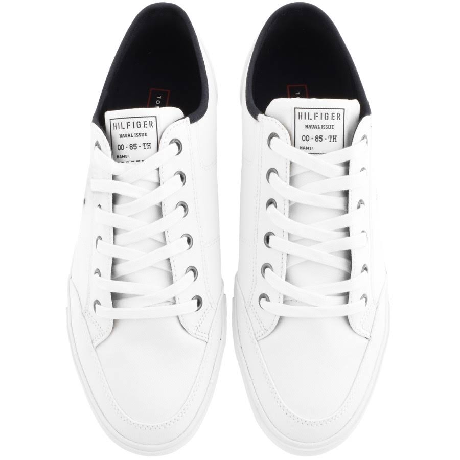 White Canvas Trainers V475