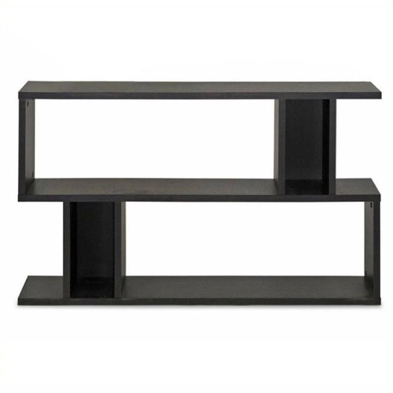 2 Shelf Bookcase in Espresso S813