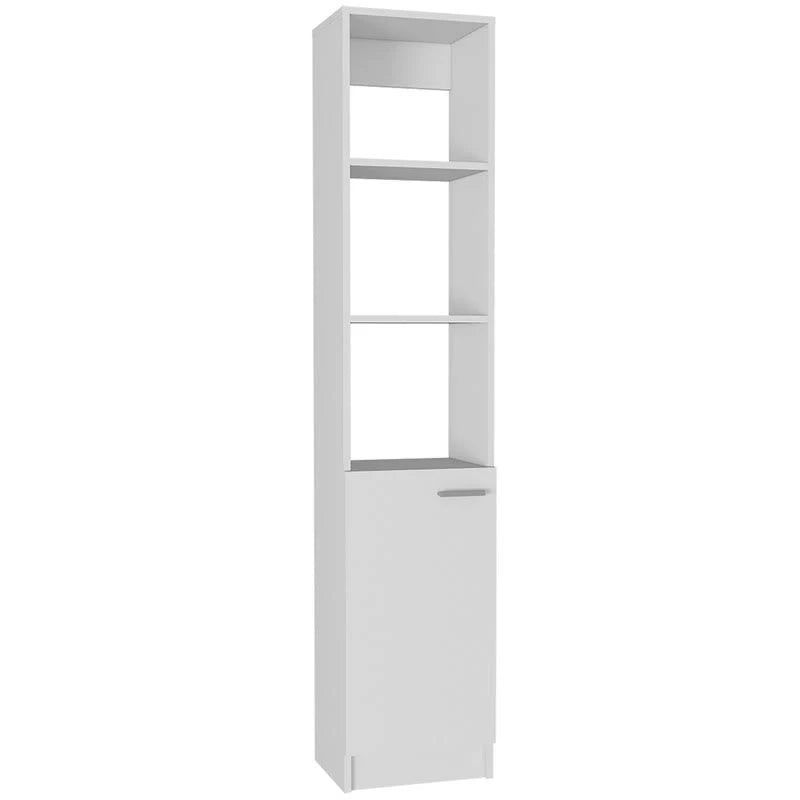 White One Door Linen Cabinet B3040