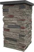 30 in. x 16 Faux Stone Column Siding Wrap V18529