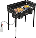 2 Burner Propane Stove with Windscreen X313