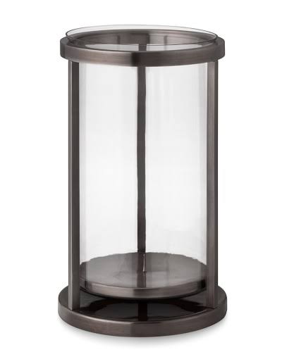 Oiled Bronze Metal Candle Holder T83098