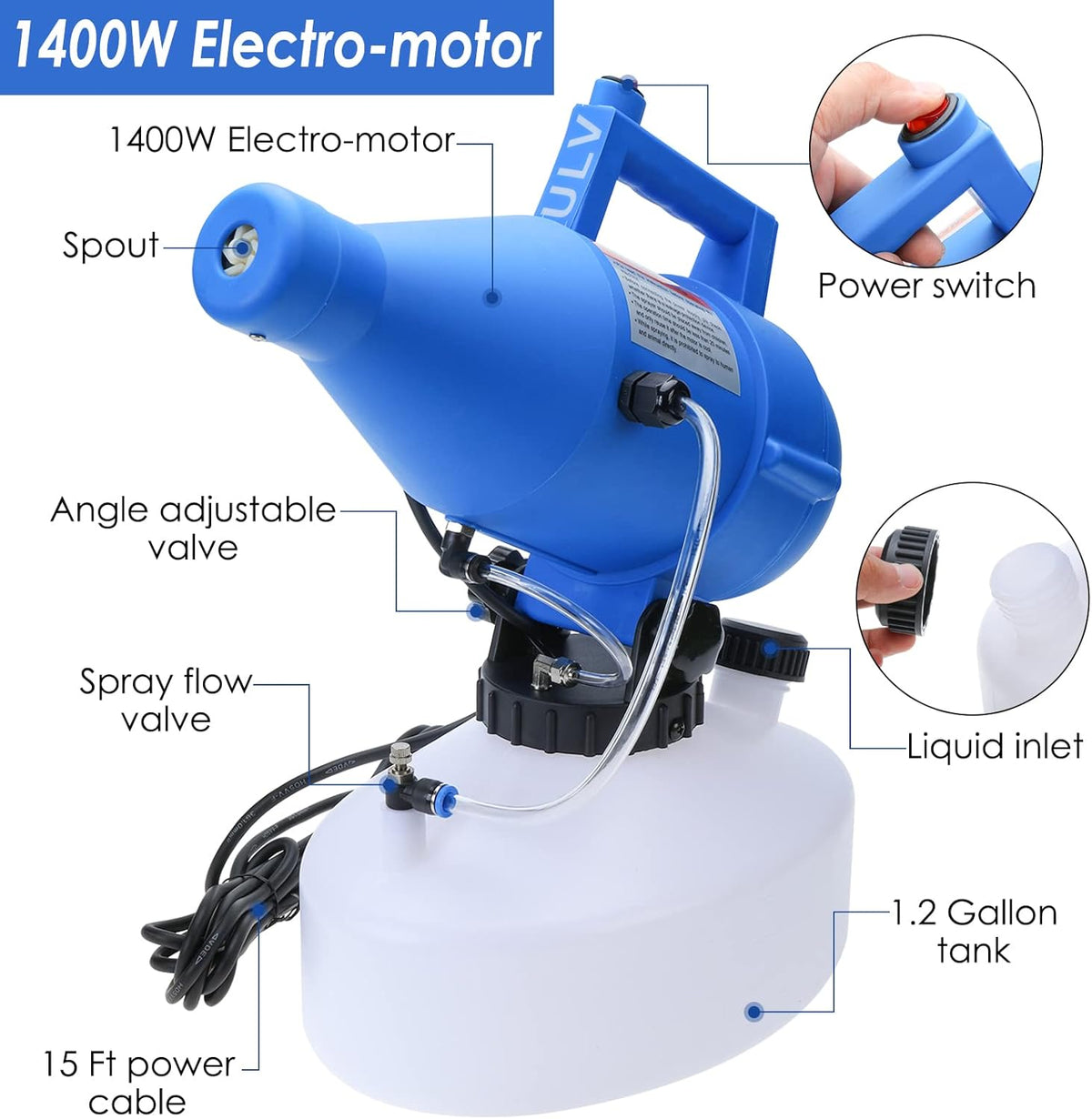 4.5L Electric ULV Portable Fogger Sprayer O304316
